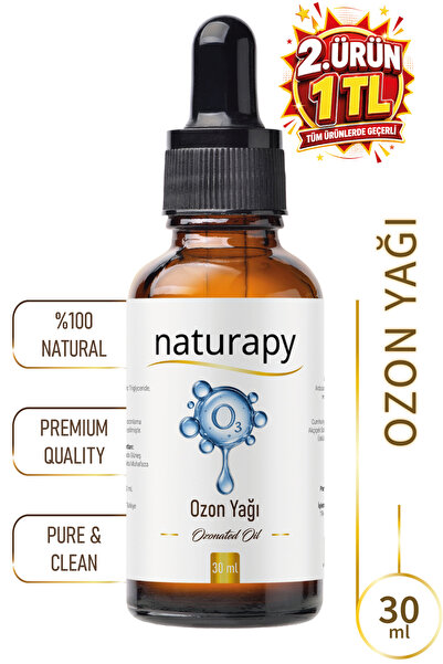 NATURAPY Ozon Yağı (Ozonated Oil) 30 ml Damlalıklı Cam Şişe