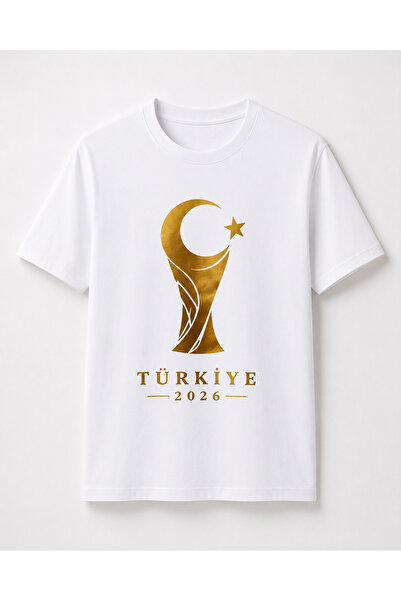 ZEYLİVA Tricou pentru fani Zef Sports Turcia 2026 Cupa Mondială, imprimat pre...