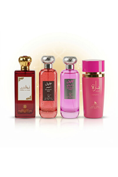 Ayelet Set de 4 parfumuri arabe de damă 100ML - Ameerat Al Sharq + Mousuff Re...