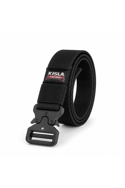 Kışla Savunma Dayanıklı Sık Dokuma Outdoor Taktik Kemer Çelik Tokalı