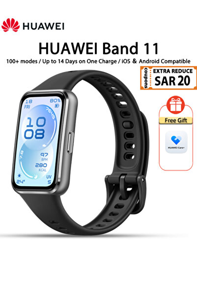 Huawei ساعة ذكية من طراز Band 11، هيكل من سبائك الألومنيوم، عمر بطارية يصل إل...