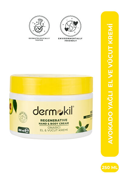 Dermokil Avokado Yağlı Onarıcı El Ve Vücut Bakım Kremi 250 ml