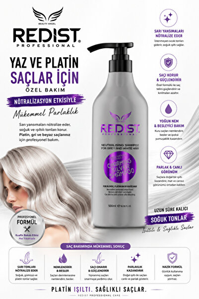 Redist Silver Şampuan – Sarı Yansımalara Karşı Etkili Bakım (500 ML)