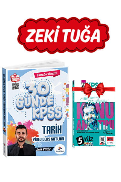 Dizgi Kitap Zeki Tuğa 2026 KPSS 30 Günde Tarih Çıkmış Soru Analizli Video Der...