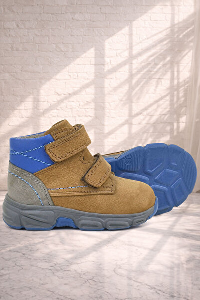 Rakerplus Genuine Leather Tan Nubuck Baby Sports Boots
