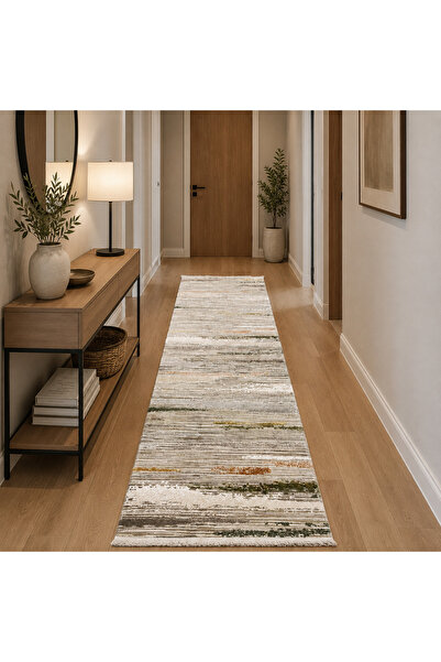MEVLANA BAZAAR Çizgili 80 x 300 Yün Yolluk