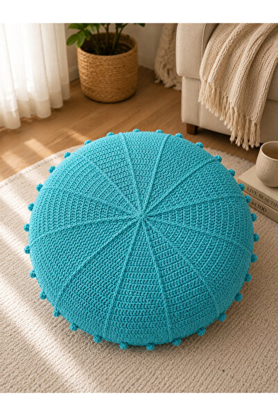 Günebakan Handmade Pillow "Hanım Evi Kırlent" - Turquoise