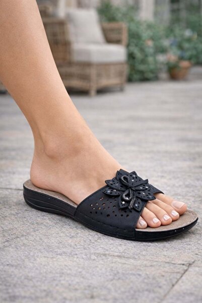 CARLA VERDE Full Orthopedic Floral Gel Women's Slippers