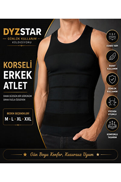 Generic Brand Corseted Men's Athlete - 500 Black