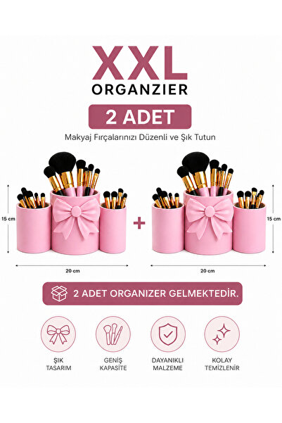 HEDİX DİGİTAL HEDİX Suport decorativ pentru pensule/pixuri de masă, 3 piese, ...