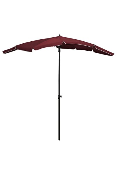 Concept Umbrelă de grădină cu stâlp, roșu bordo, 200x130 cm