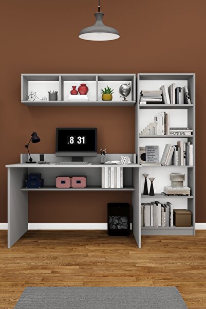 asratrend Modern Çalışma Masası Seti %100 MDF Bilgisayar Ders Ofis Masası Kit...