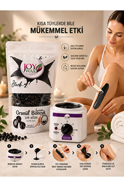 JOYWAX Kalıp Ağda,konserve Ağda Ve Granül Ağda Isıtıcı Kazan Ve Black Boncuk ...