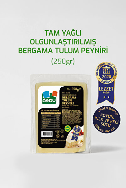 Akdu Tam Yağlı Bergama Koyun Tulum Peyniri 250 gr