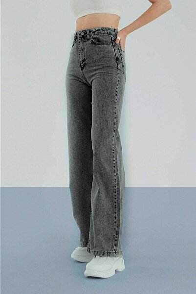 mooishan Smoked Women's Wide Leg Women's Jeans Loose Jeans, Gold Smoked Loose...