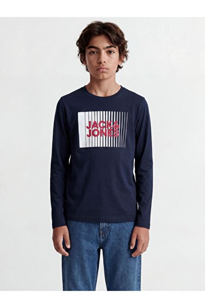 Jack & Jones Junior Langarm-T-Shirt Logo Langarm-T-Shirt Boys