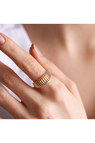 Sembol Gold 14K Altın Modern Yüzük