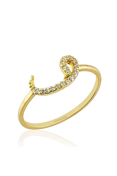 Sembol Gold Vav Altın Yüzük 14K
