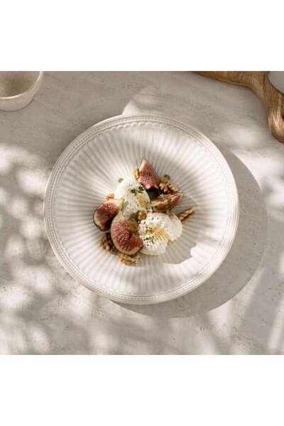 PAN HOME Vintage Elite Stoneware Side Plate Dia20.3cm -off White