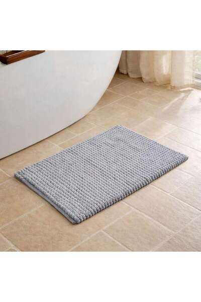 PAN HOME Chunky Blend Microfiber Bathmat 60x90cm - Grey