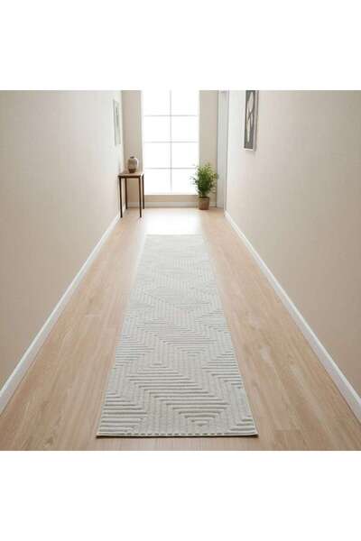 PAN HOME Juno Fibril Rug 80x300cm - Cream
