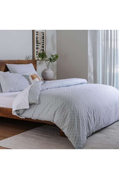PAN HOME Fane 200 Tc 3-piece Super King Duvet Cover Set 260x220cm - Sage