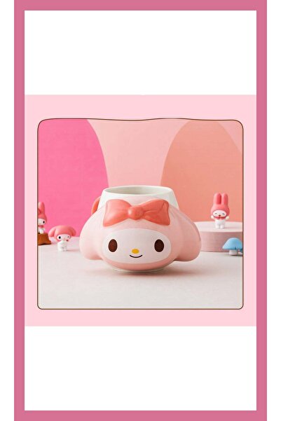 TOYFEST Kawaii Sanrio My Melody Figürlü 3 Boyutlu Porselen Kupa Mug Bardak Ka...