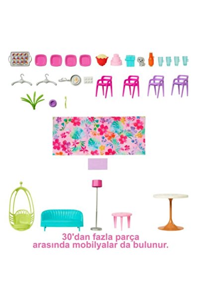 Barbie HCD50 Tatil Evi İki Katlı Barbie Evi