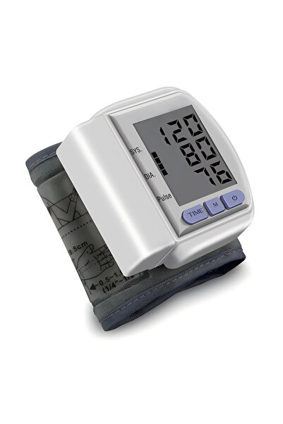 Choice White Portable Wrist Blood Pressure Monitor Automatic Digital Sphygmom...