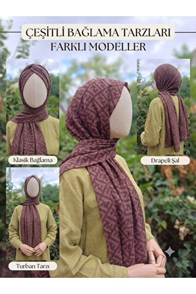 SK Scarfs Dört İplik Fendi Model Şal