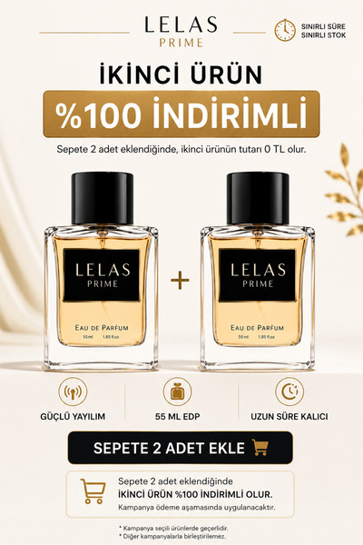 Lelas Prime 12 Deniz Erkek Parfüm EDP 55 ML – Odunsu Çiçeksi Kalıcı Koku