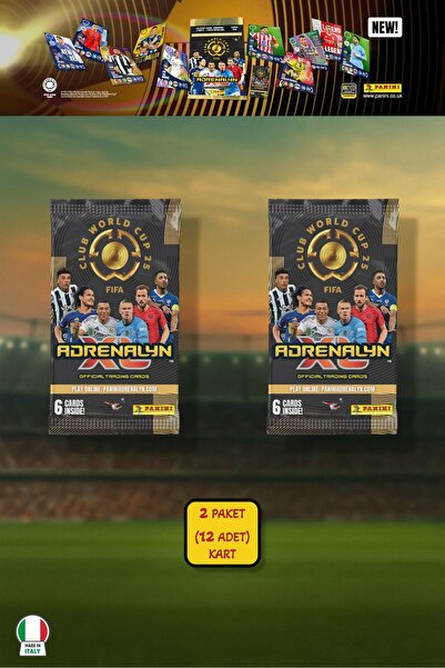 TOYFEST Panini Club World Cup 25 Footballer Cards - Pack of 2 (12 Cards)