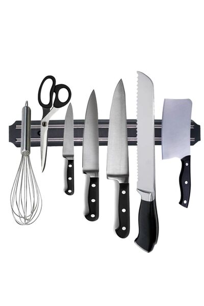 Buffer 2 Bucuri Magnet Suport Cuțit Perete Inoxidabil 33 Cm Aparat