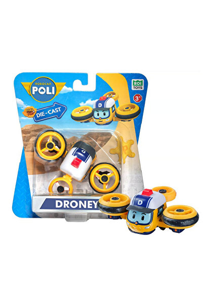 Robocar Poli Roi Toys Metal Vehicle Character Figures - Droney 0612