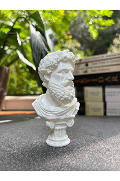 KALIPDIŞI 3D Dekoratif Marcus Aurelius Büstü - Stoacı Filozof Roma İmparatoru...