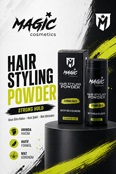 Magic Cosmetics Saç Şekillendirici Toz Wax 20g | Güçlü Tutuş Saç Pudrası Hacim Matlaştırıcı Powder Wax Pudra Wax