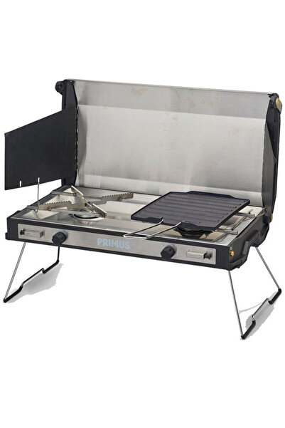 Primus Tupike Camping Stove with Griddle Plate, Dual Burner 2 x 3000W Portabl...