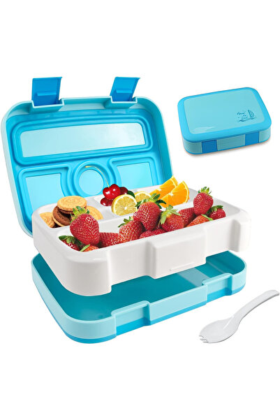 Beni World Beni Kids Bento Lunch Box 800ml with 4 Compartments, Leakproof, BP...