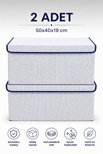 BEST CONCEPT 2 Adet Çok Amaçlı Baza Altı Giysi Organizer Katlanır Kutu Hurç 5...