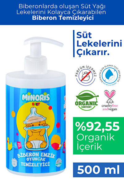 Minoris Baby Organik Antialerjik Biberon Emzik Temizleyici 500 ml