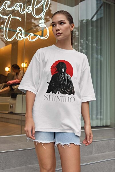 buzagi tasarım ürünleri Urban Oversize Unisex White T-Shirt