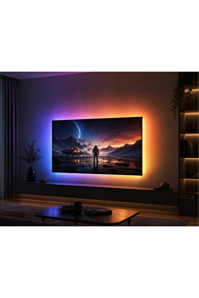 E&D Collection Cata CT-4566 TV Arkası RGB Şerit Led 3 Metre USB Beslemeli Ren...