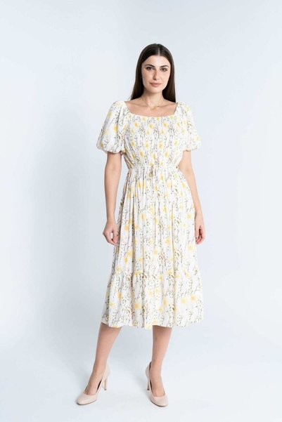 mica Mid-Length Waist-Defined Dress