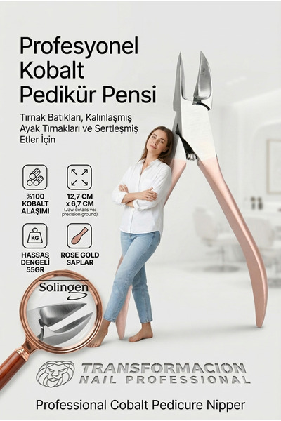 Transformacion %100 Kobalt Batık Tırnak Makası - Manikür Pedikür Pensi - Soli...