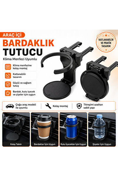 clewax Oto Araç İçi Bardak Tutucu Çok Fonksiyonlu İçecek Tutacağı/Bardaklık