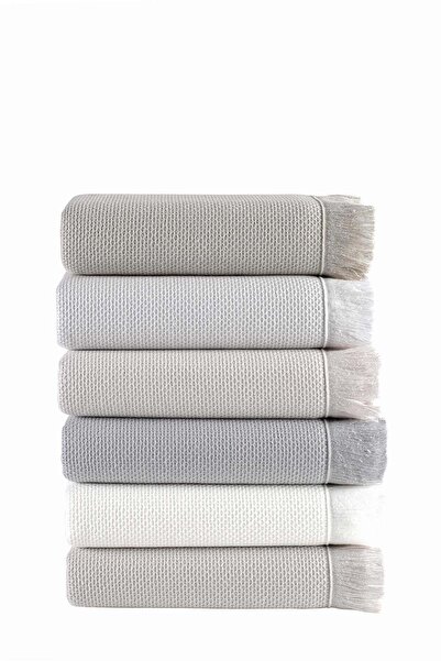 Pupilla Collection Bernini %100 Pamuk 50*90 6'Lı Yüz Havlusu - Asorti