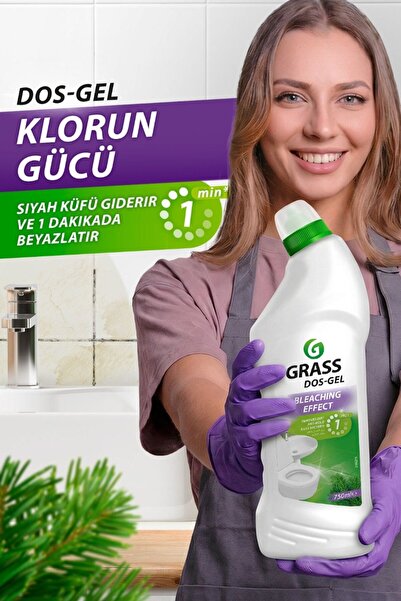 GRASS Dos Gel Yoğun Kıvamlı Çamaşır Suyu 750 ml Aktif Klor Bazlı Çok Amaçlı T...