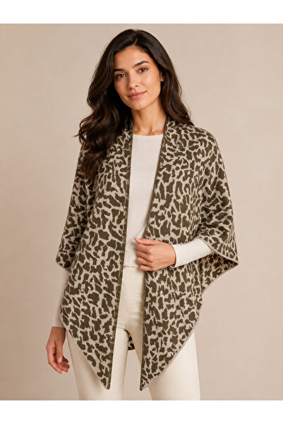 Sebir Moda imprimeu leopard Tricotaj șal triunghiular