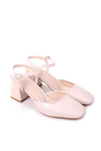 Papuçsepeti Papuç Sepeti SB-100 Pantofi de damă clasici cu toc de 7 cm