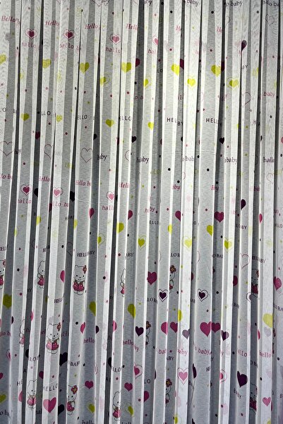 ilora home Sevimli figürlü Çocuk odası perdesi özel dikim 1/3 kat sık pileli